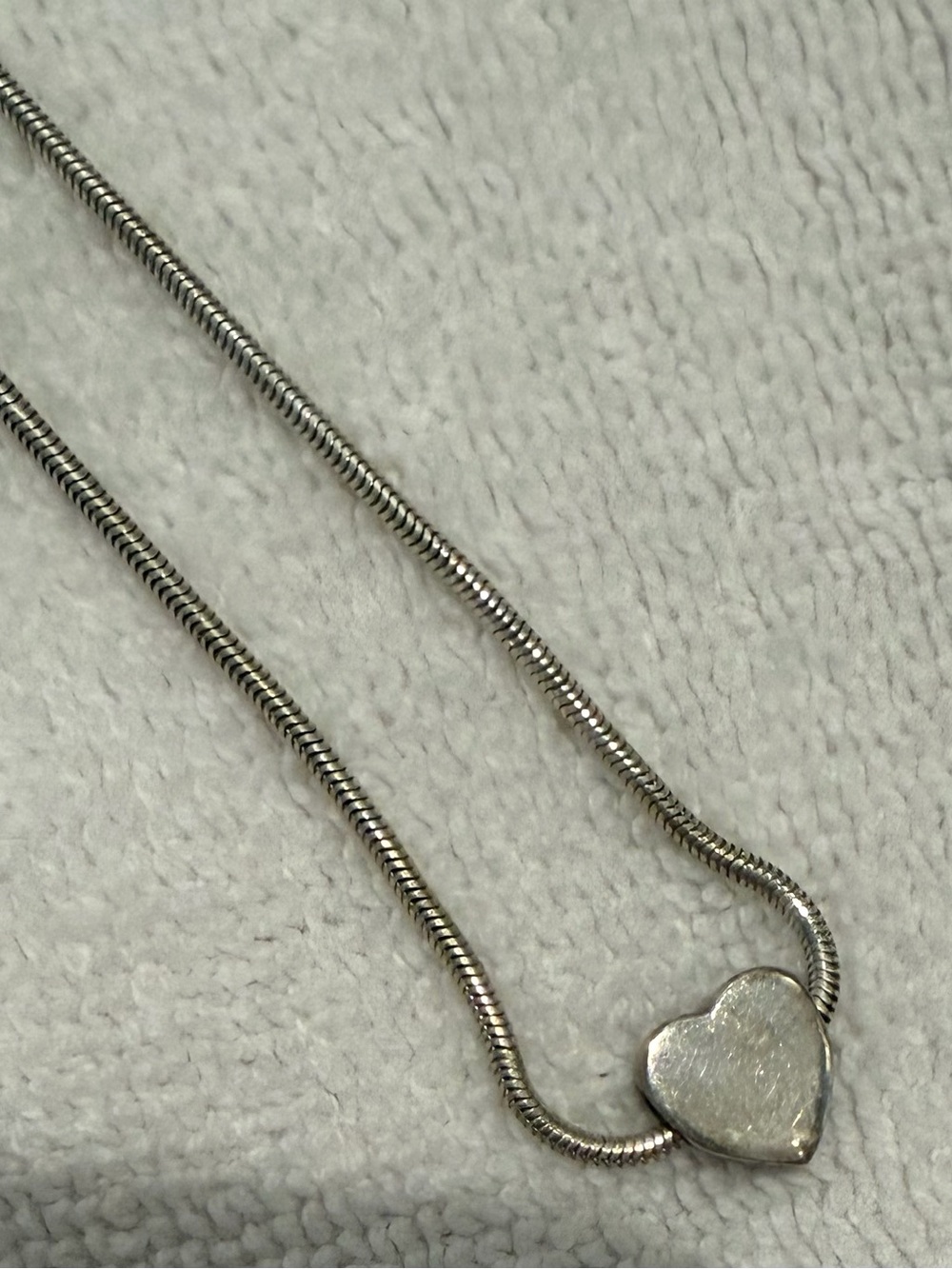 Mignon Faget Silver Sweetheart Pendant and Chain